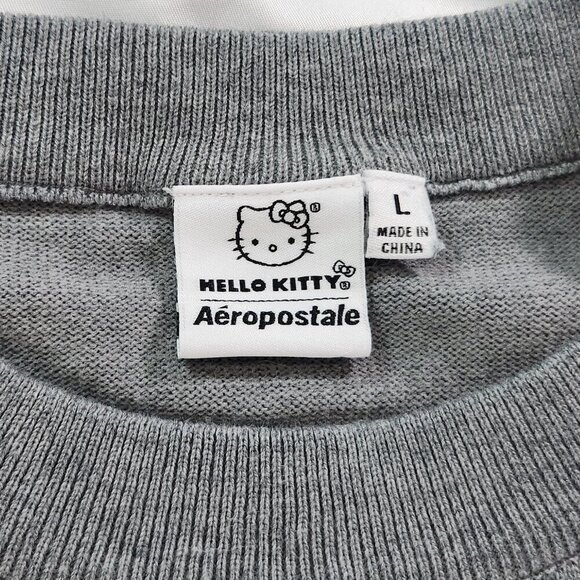 Hello Kitty Aeropostle Striped Oversized Crew Sweater Large. Lot E - Picture 4 of 8